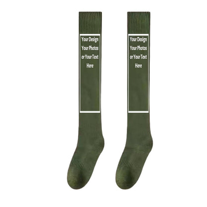 Personalized Custom Thigh High Women Socks Knee-High Warm Stocking Boot Leg Warmer Sock