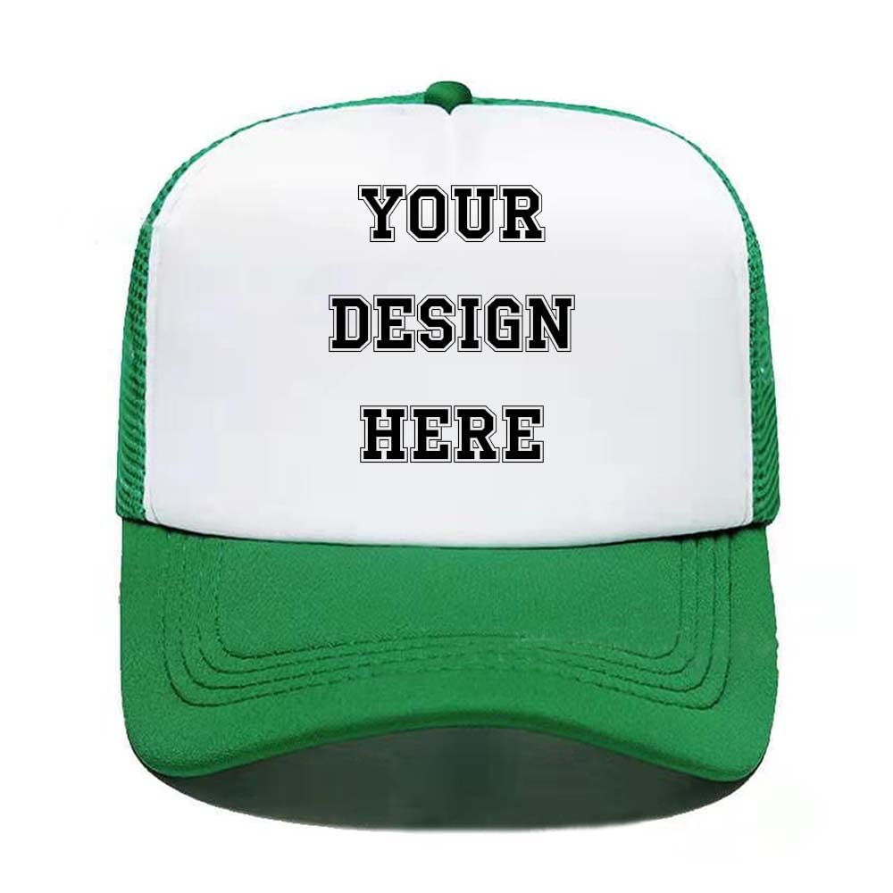 Customized Picture Text Logo Personalized Colorful Unisex Adjustable Trucker Hat Mesh Baseball Cap