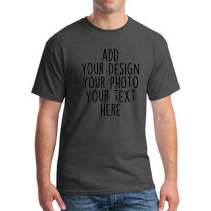 Custom Your Design Personalized Photo Text Unisex Young Adult T Shirts