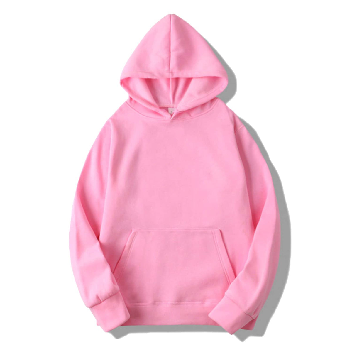 Unisex Hoodies Thin Fleece Pullover Sweatshirt