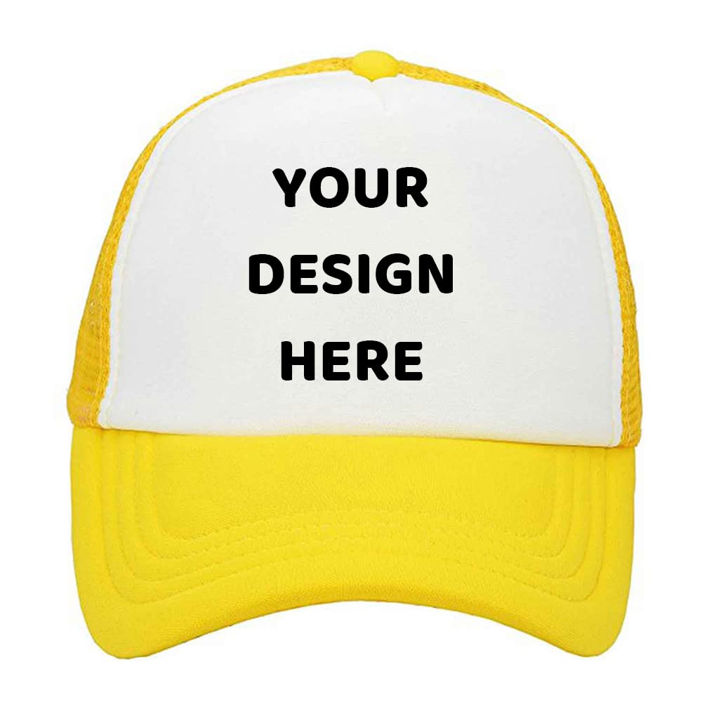 Customized Personalized Design Your Logo Unisex Trucker Hat Custom Mesh Baseball Cap