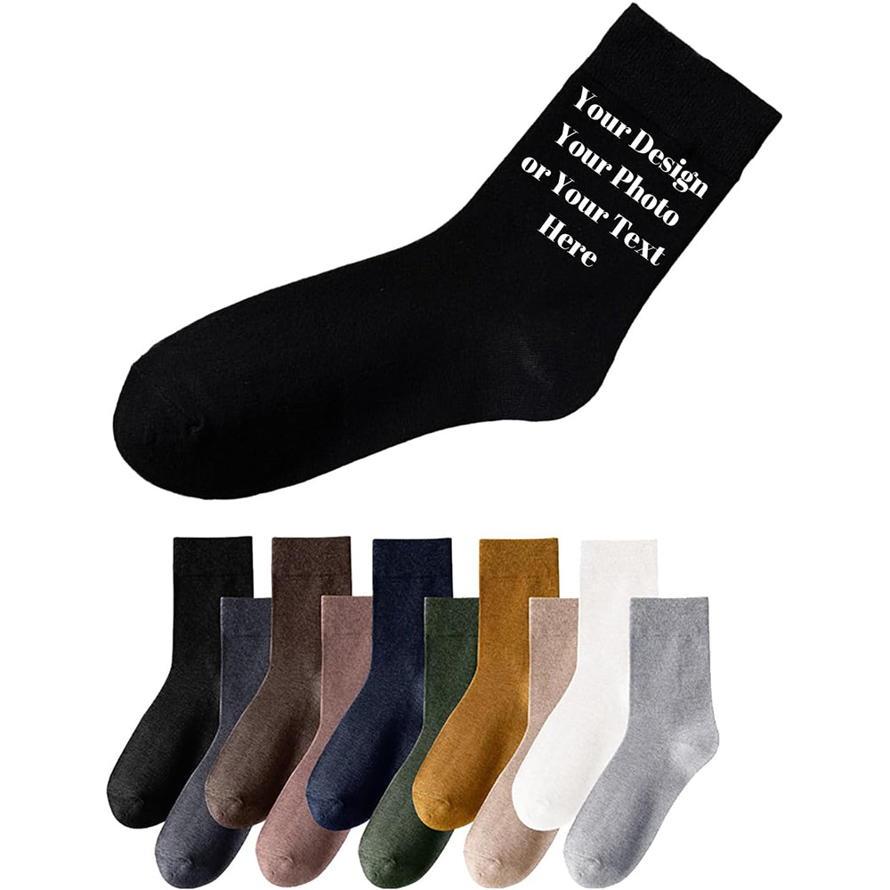 Unisex Socks, 4‑Pack Casual Socks, Assorted Random Solid Colors