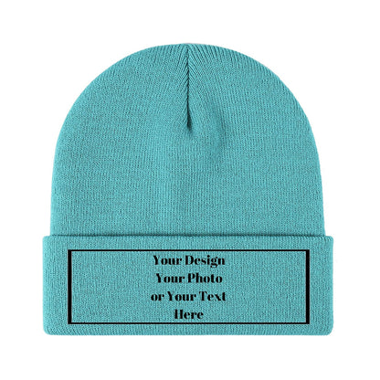 Personalized Unisex Beanies for Men Women Custom Beanie Winter Knitted Caps Hat