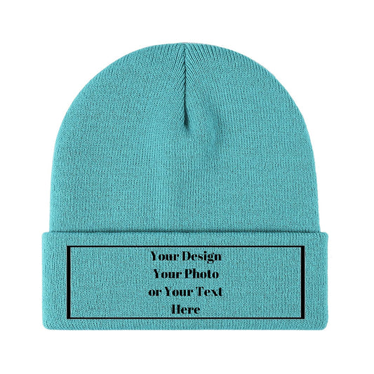 Personalized Unisex Beanies for Men Women Custom Beanie Winter Knitted Caps Hat