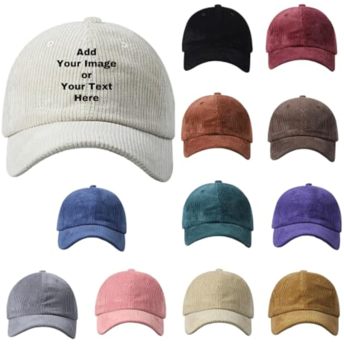 Printed Custom Your Own Picture Text Logo Unisex Personalized Plain Adjustable Hat Baseball Cap（副本）（副本）（副本）（副本）