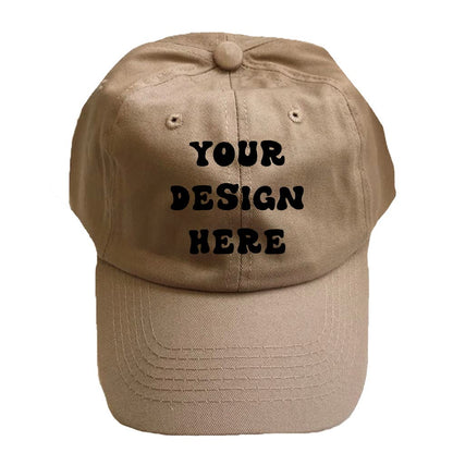 Printed Custom Your Picture Text Logo Unisex Personalized Plain Adjustable Cotton Hat Baseball Cap