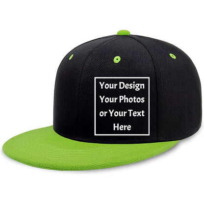 Custom Your Picture Text Logo Unisex Personalized Plain Adjustable Hat Baseball Cap