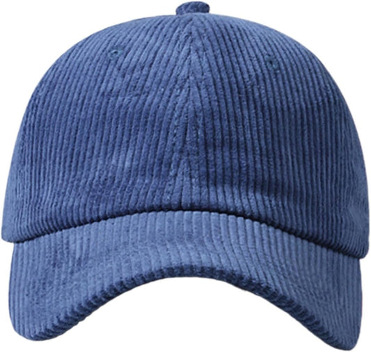 Blank Corduroy Baseball Cap, Plain Unisex Adjustable Dad Hat for Embroidery & Heat Transfer Custom Logo Printing, Wholesale Blank Corduroy Caps