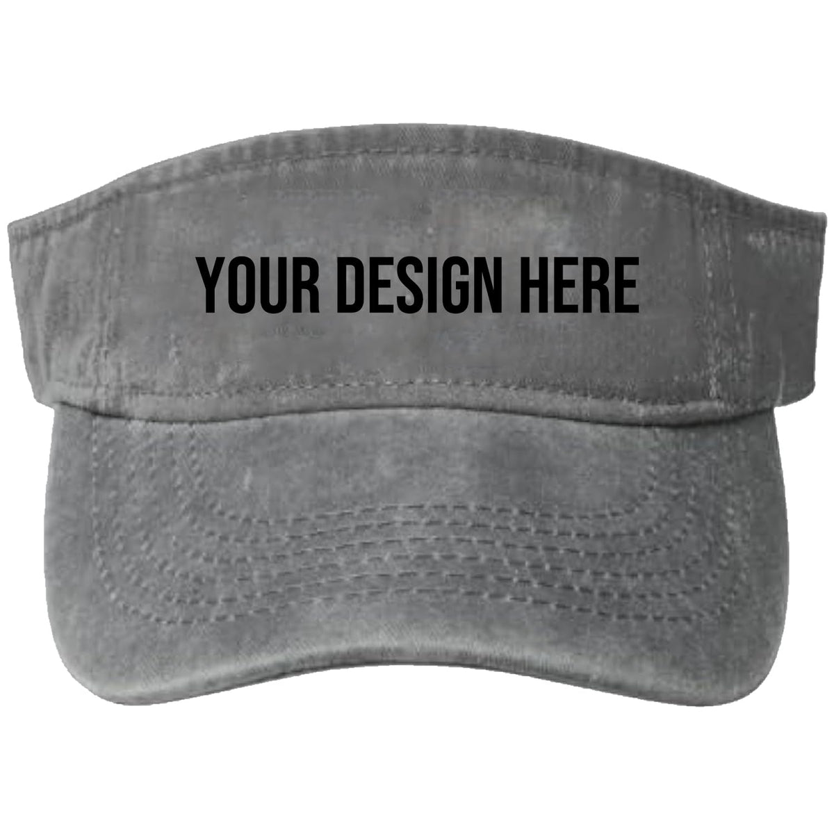 Custom Sun Visor Hats Cotton Washed Unisex Empty Top Adjustable Baseball Cap