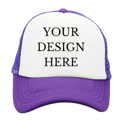 Custom Picture Text Logo Colorful Unisex Adjustable Trucker Hat Personalized Mesh Baseball Cap