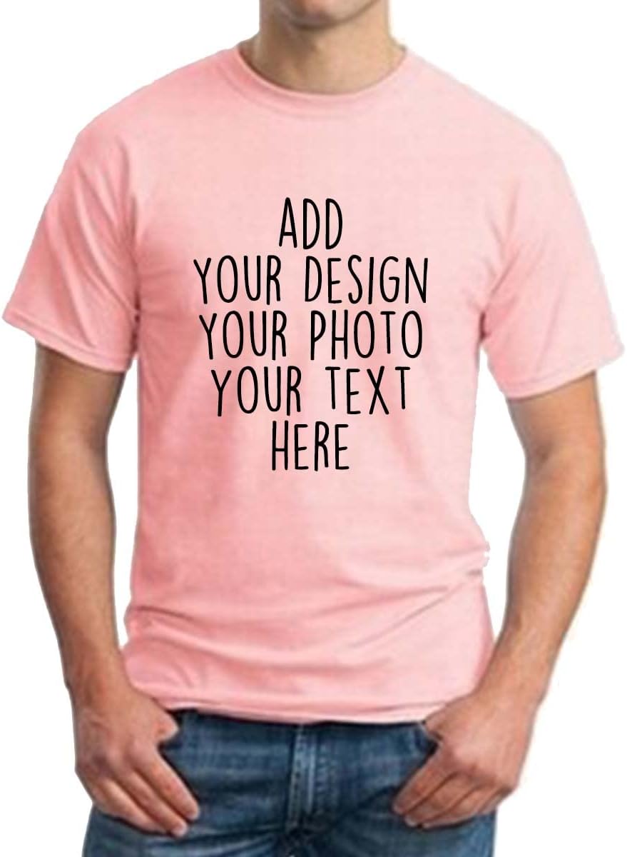 Custom Your Design Personalized Photo Text Unisex Young Adult T Shirts