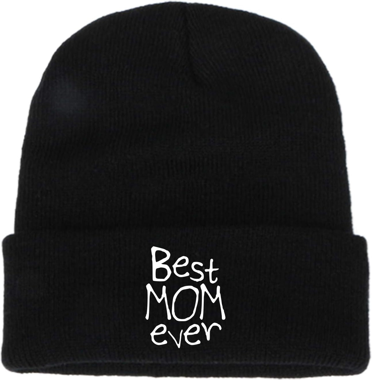 Best Mom Dad Ever Unisex Men Women Embroidery Beanie Skull Cap Winter Knitted Hats Couple Gift
