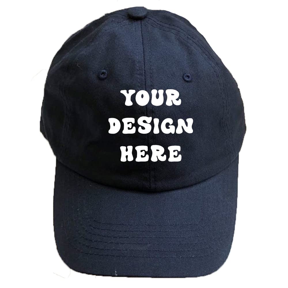 Printed Custom Your Picture Text Logo Unisex Personalized Plain Adjustable Cotton Hat Baseball Cap
