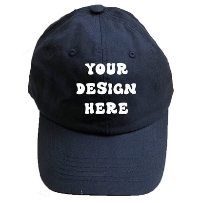 Printed Custom Your Picture Text Logo Unisex Personalized Plain Adjustable Cotton Hat Baseball Cap