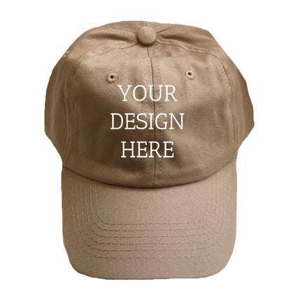 Printed Custom Your Own Picture Text Logo Unisex Personalized Plain Adjustable Hat Baseball Cap