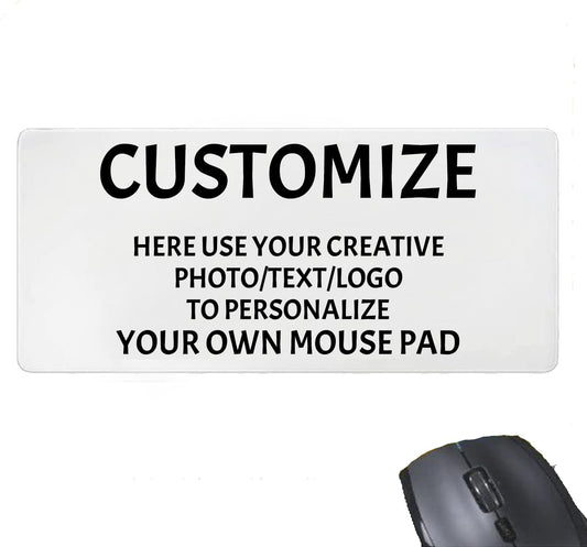 Personalized Image Mouse Pad Custom Text Rectangle Thick Rubber Mousepad Gaming Mat