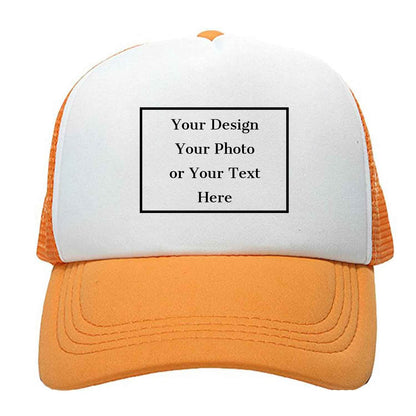 Personalized Picture Text Logo Colorful Unisex Adjustable Trucker Hat Custom Mesh Baseball Cap