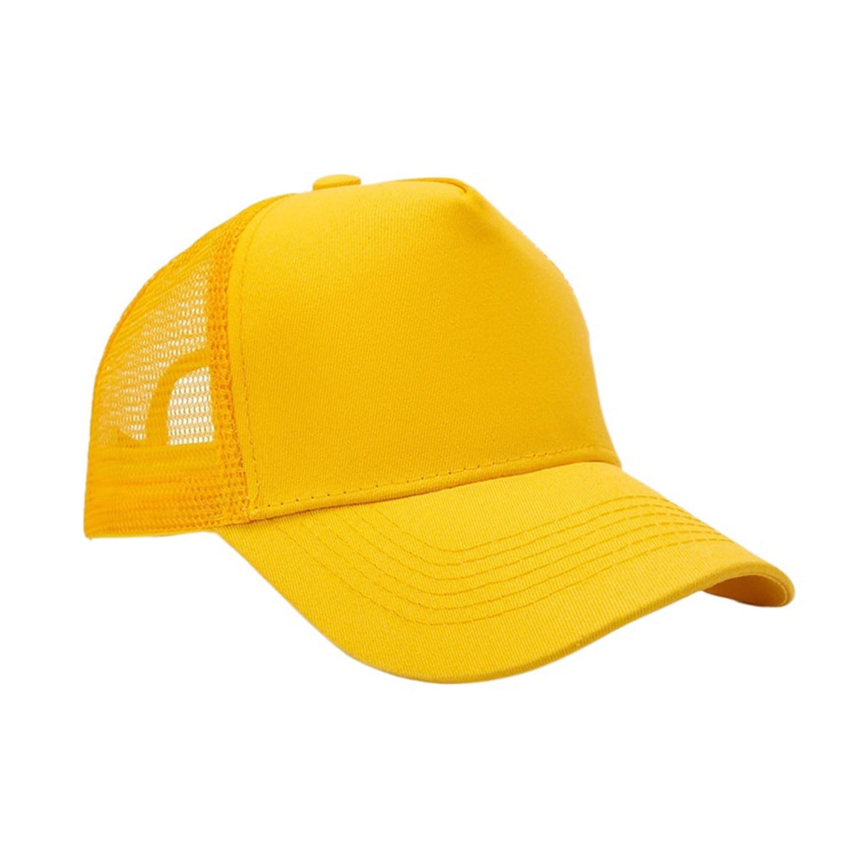 Unisex Adjustable Cotton Mesh Baseball Cap 5 Panel Plain Summer Hat