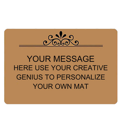 Personalized Image Doormat Custom Text Front Door Mat Welcome Indoor Outdoor Entrance Decor Rug