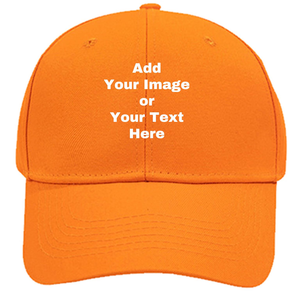Custom Your Own Image Text Personalized Plain Adjustable Hat Unisex Baseball Cap