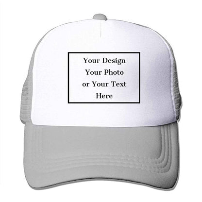Personalized Picture Text Logo Colorful Unisex Adjustable Trucker Hat Custom Mesh Baseball Cap