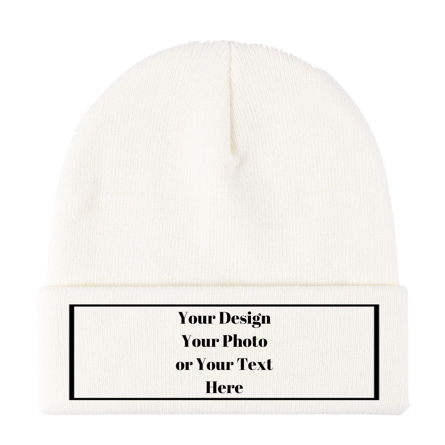 Personalized Unisex Beanies for Men Women Custom Beanie Winter Knitted Caps Hat