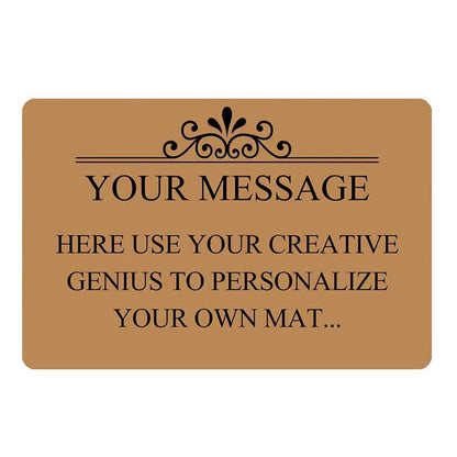 Personalized Image Doormat Custom Text Front Door Mat Welcome Indoor Outdoor Entrance Decor Rug