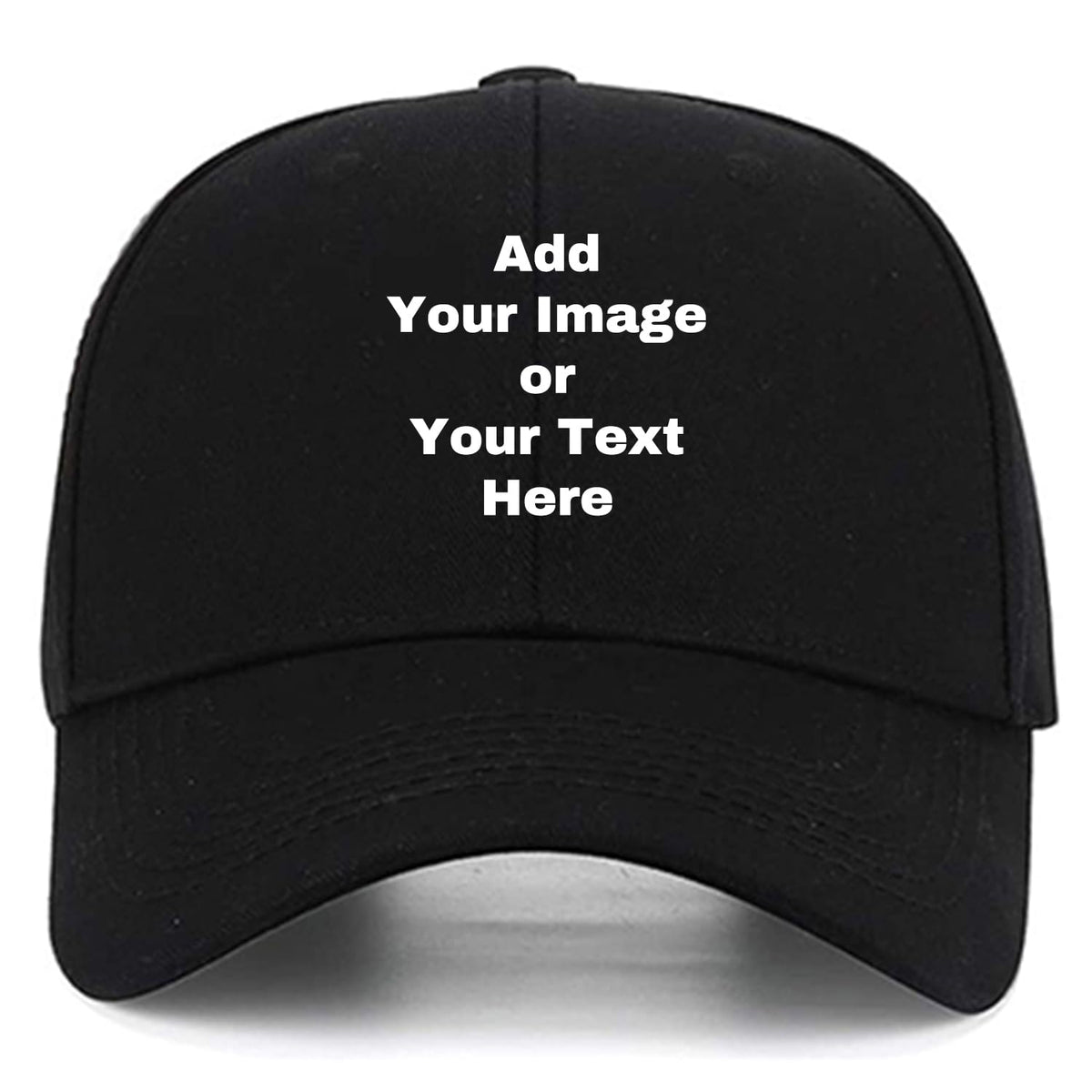 Custom Your Own Image Text Personalized Plain Adjustable Hat Unisex Baseball Cap