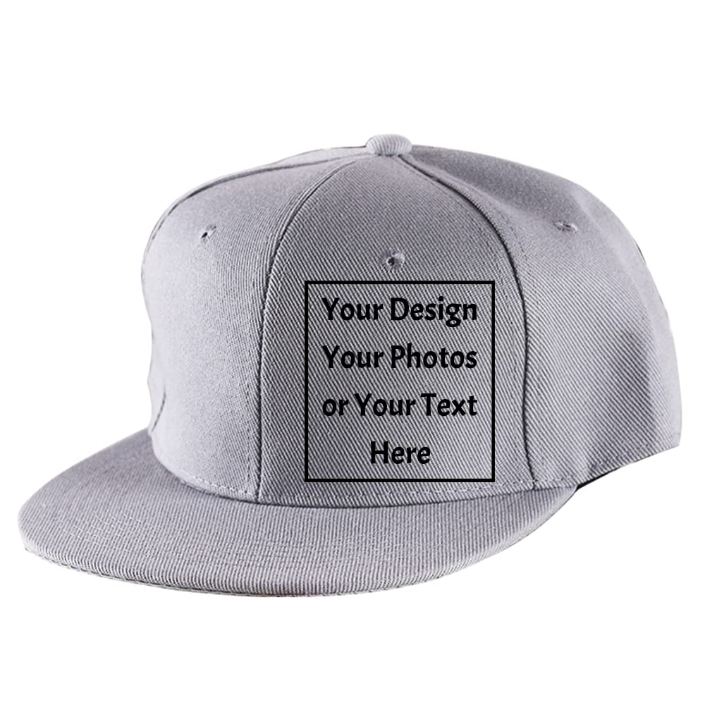 Custom Your Picture Text Logo Unisex Personalized Plain Adjustable Hat Baseball Cap