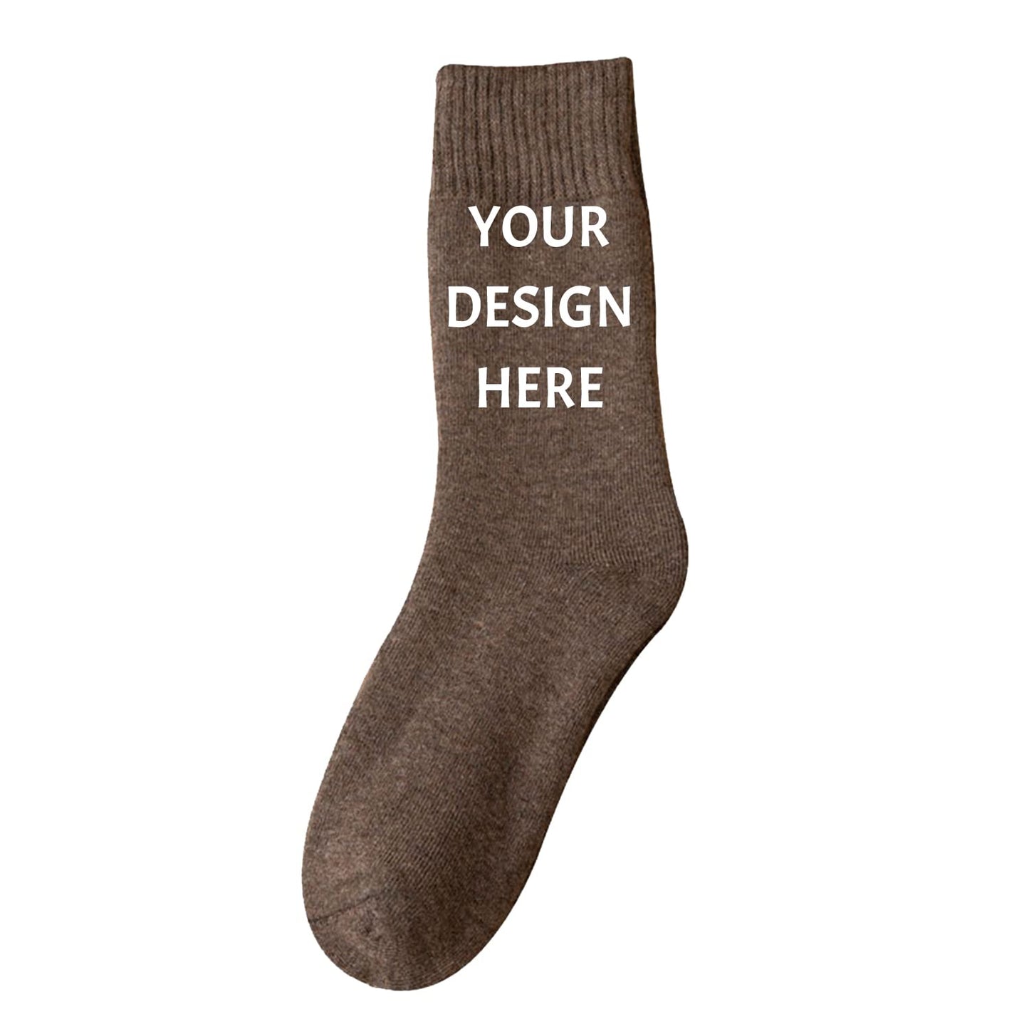 Custom Socks Men Women Personalized Your Design Text Unisex Young Adult Cotton Athletic Ankle Crew Socks