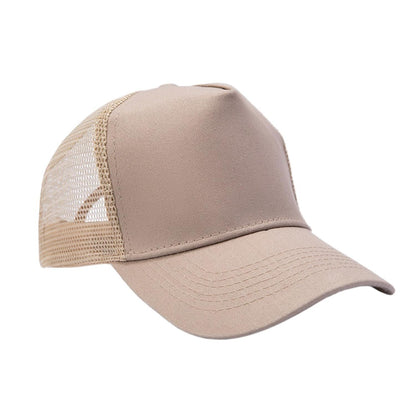 Unisex Adjustable Cotton Mesh Baseball Cap 5 Panel Plain Summer Hat