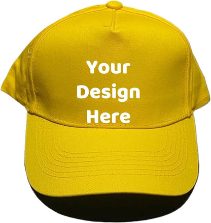 Custom Your Design Personalized 5 Panel Plain Adjustable Hat Unisex Baseball Cap