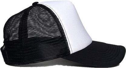 Customized Picture Text Logo Personalized Colorful Unisex Adjustable Trucker Hat Mesh Baseball Cap