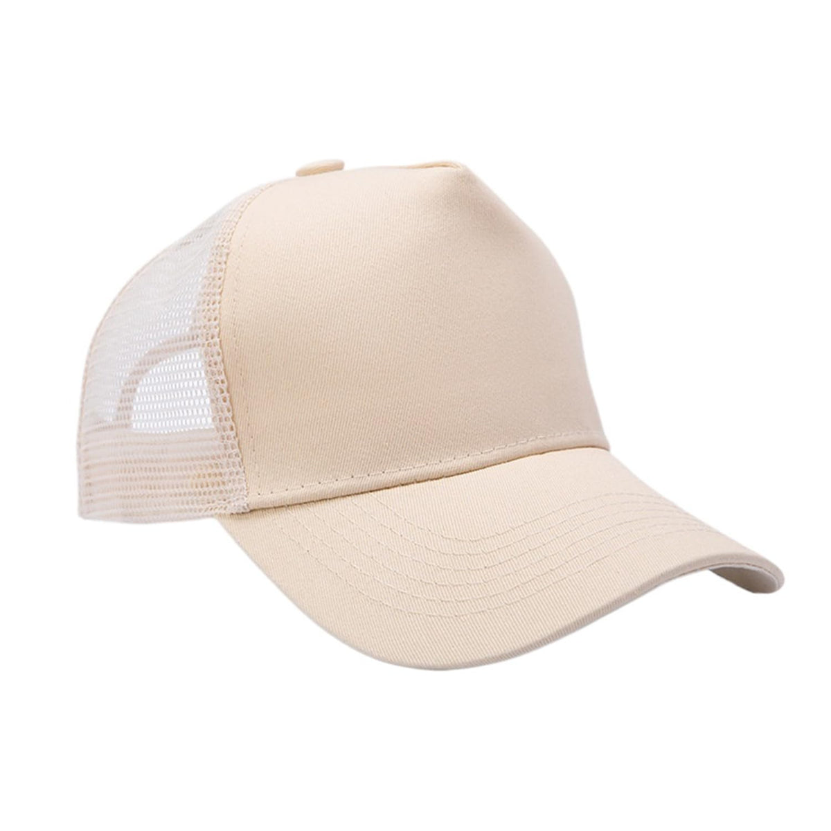 Unisex Adjustable Cotton Mesh Baseball Cap 5 Panel Plain Summer Hat
