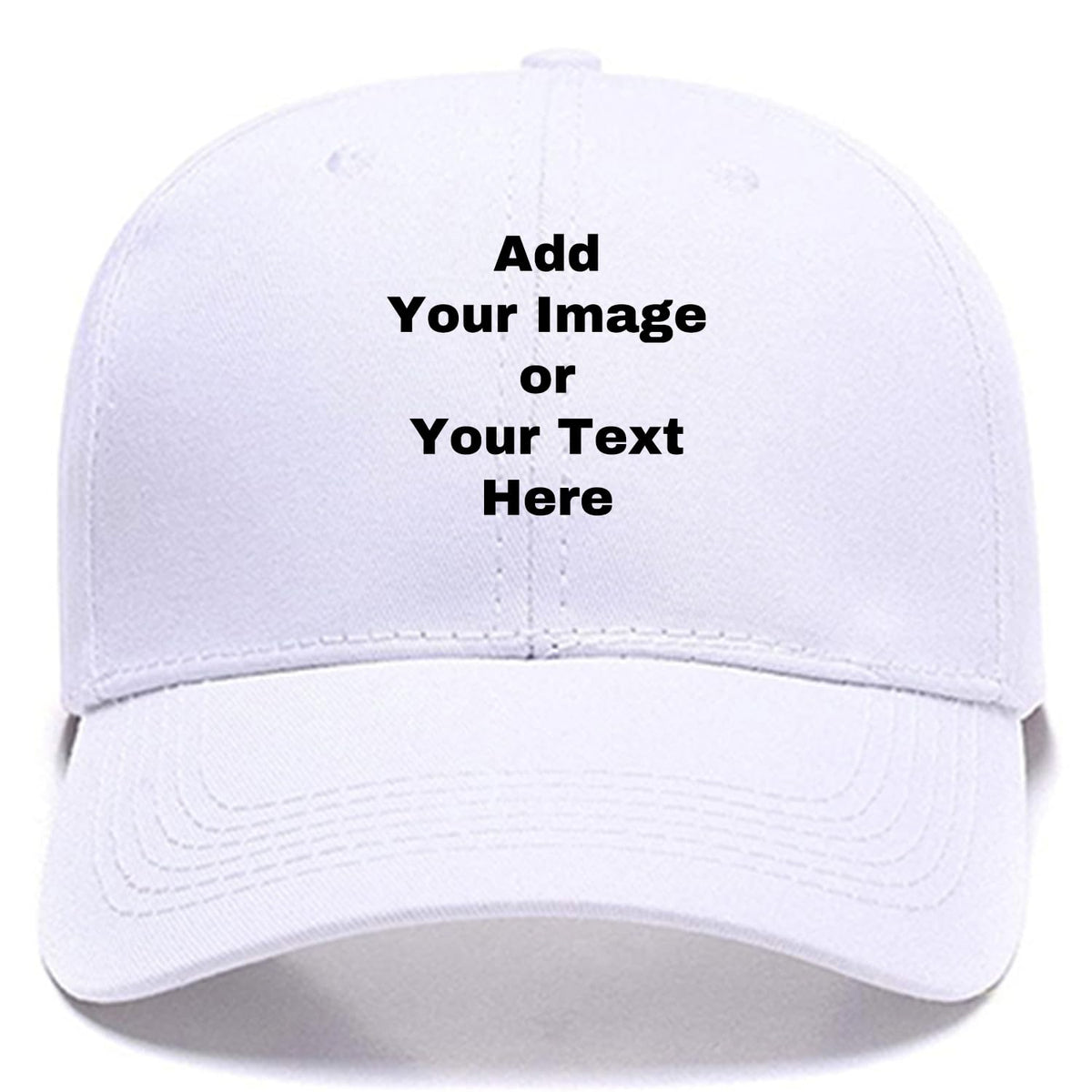 Custom Your Own Image Text Personalized Plain Adjustable Hat Unisex Baseball Cap