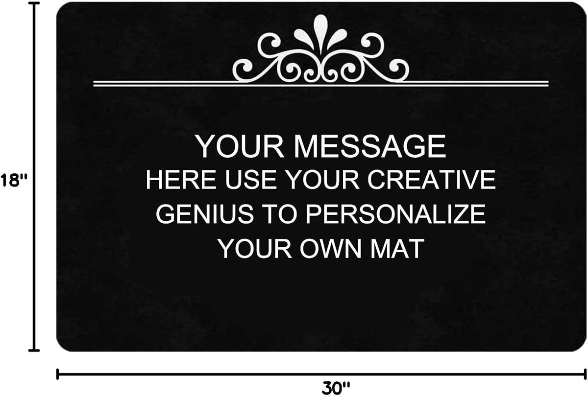 Personalized Image Doormat Custom Text Front Door Mat Welcome Indoor Outdoor Entrance Decor Rug