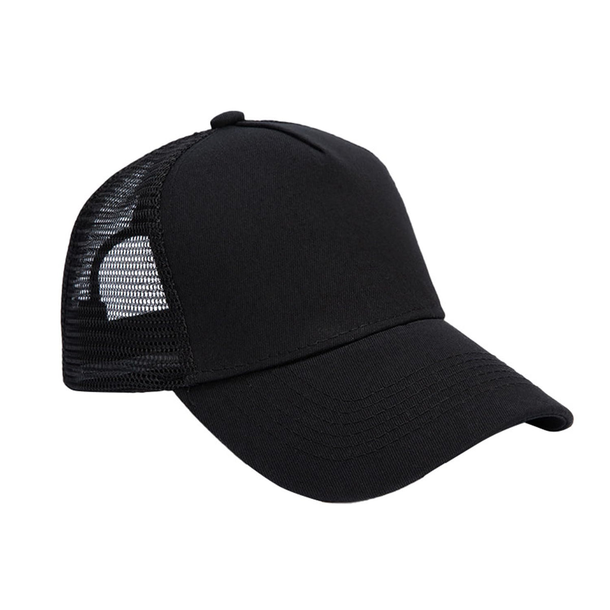 Unisex Adjustable Cotton Mesh Baseball Cap 5 Panel Plain Summer Hat