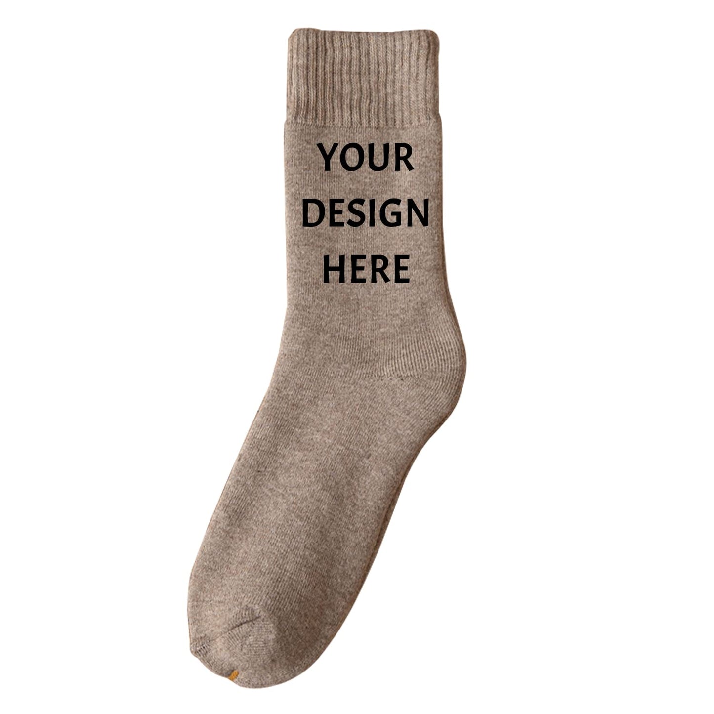 Custom Socks Men Women Personalized Your Design Text Unisex Young Adult Cotton Athletic Ankle Crew Socks