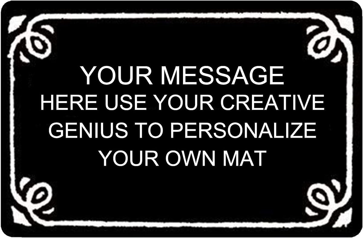 Personalized Image Doormat Custom Text Front Door Mat Welcome Indoor Outdoor Entrance Decor Rug