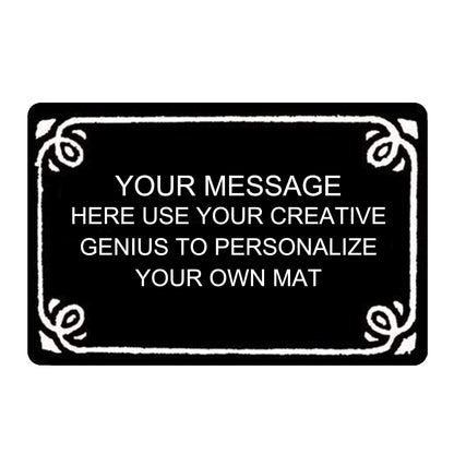 Personalized Image Doormat Custom Text Front Door Mat Welcome Indoor Outdoor Entrance Decor Rug