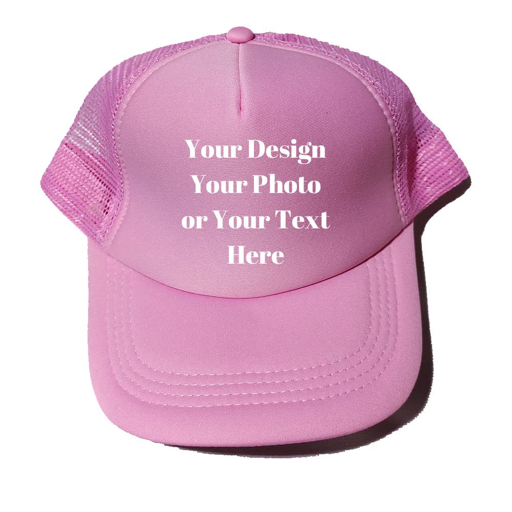 Personalized Picture Text Logo Colorful Unisex Adjustable Trucker Hat Custom Mesh Baseball Cap
