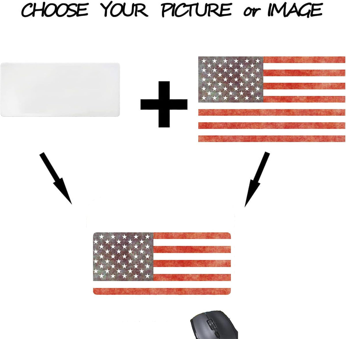 Personalized Image Mouse Pad Custom Text Rectangle Thick Rubber Mousepad Gaming Mat