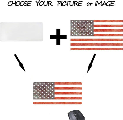 Personalized Image Mouse Pad Custom Text Rectangle Thick Rubber Mousepad Gaming Mat