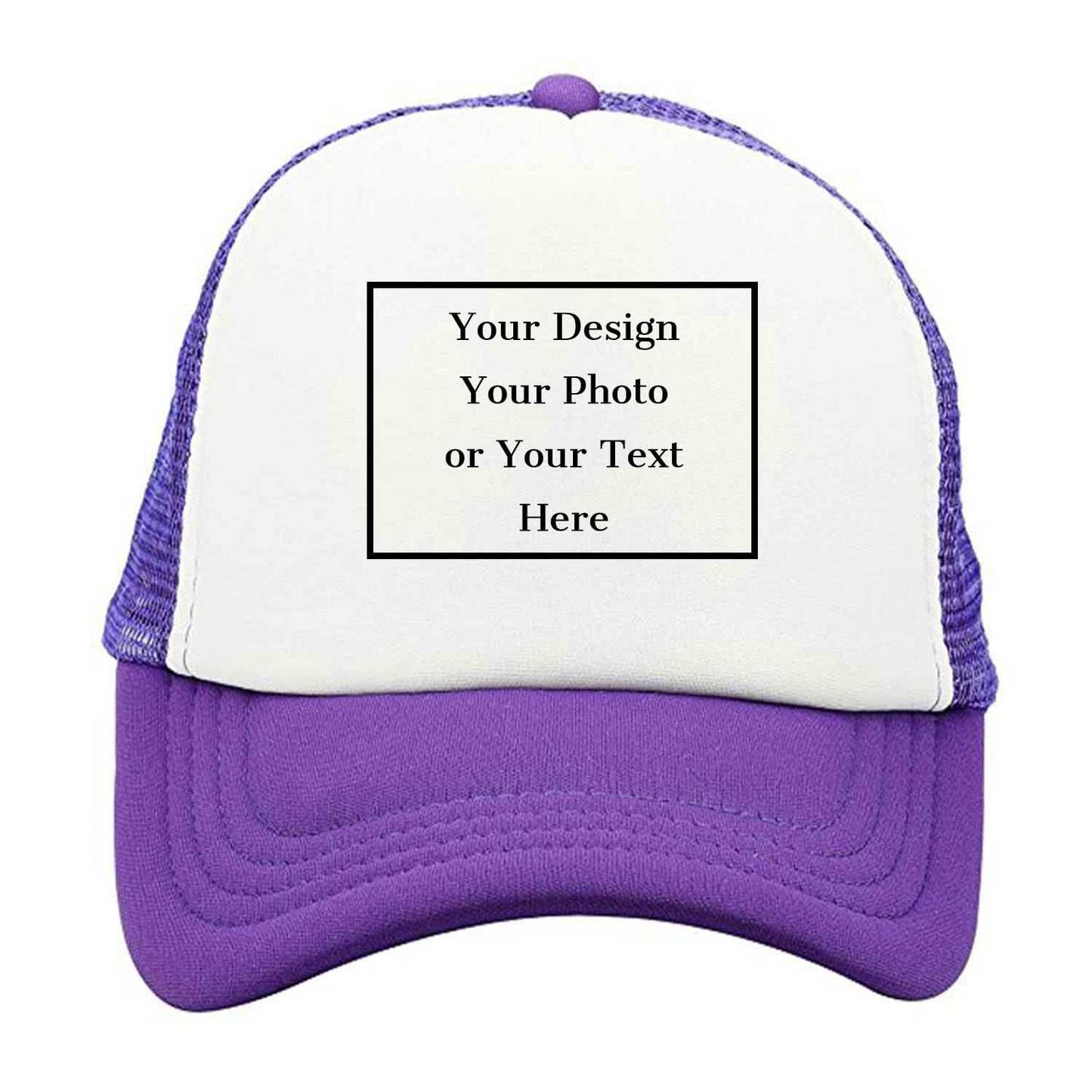 Personalized Picture Text Logo Colorful Unisex Adjustable Trucker Hat Custom Mesh Baseball Cap