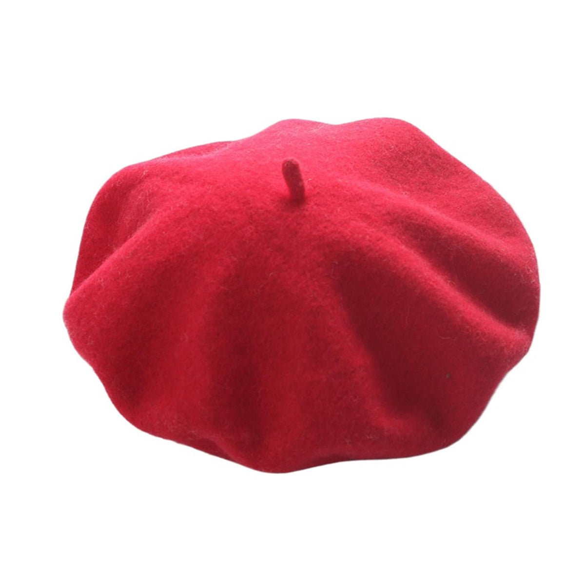 Women French Style Cashmere Beret Hat, Comfortable Stretchy Knitted Cap, Classic Fashion Headwear