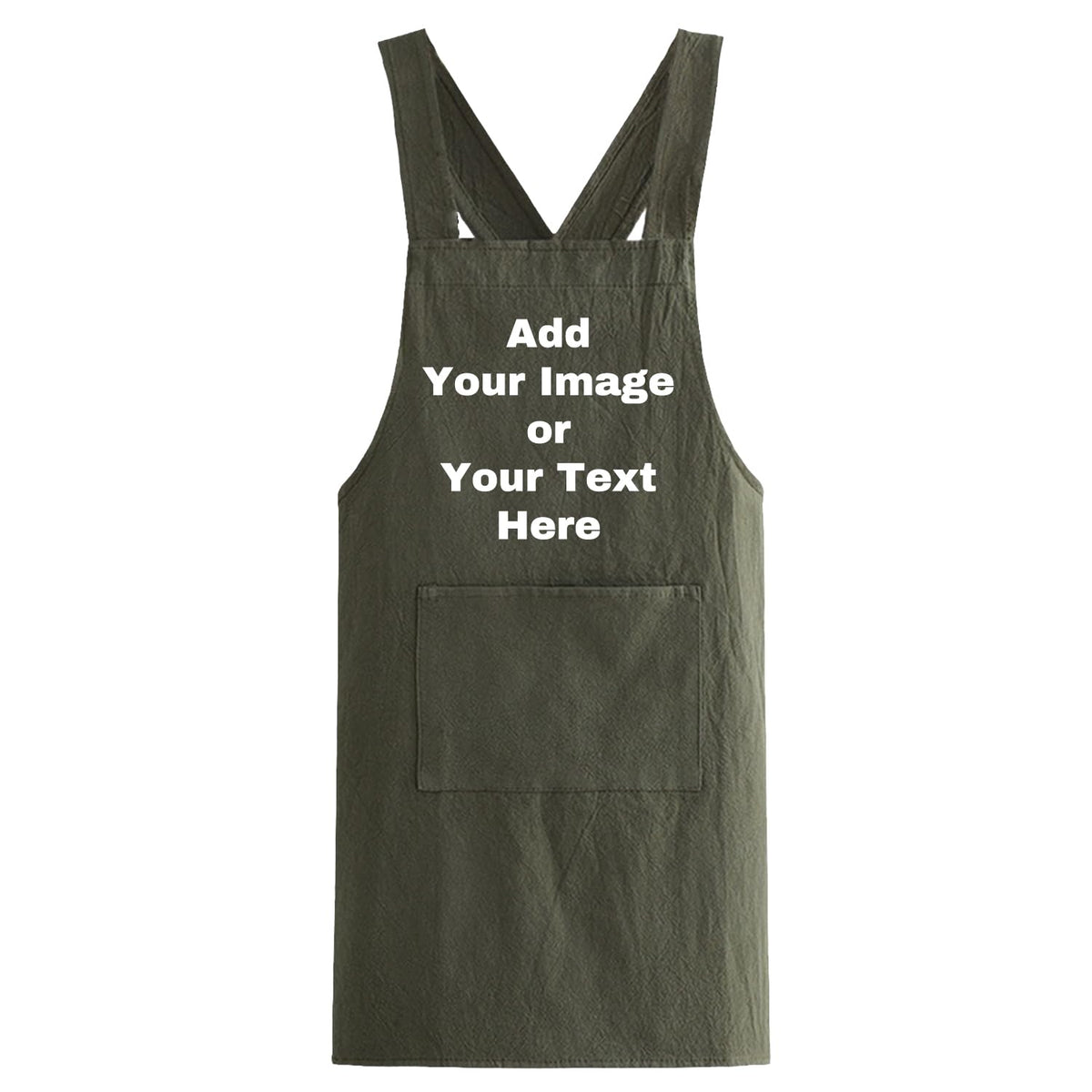 Custom Kitchen Apron Personalized Your Design Text Women Men Cotton Aprons
