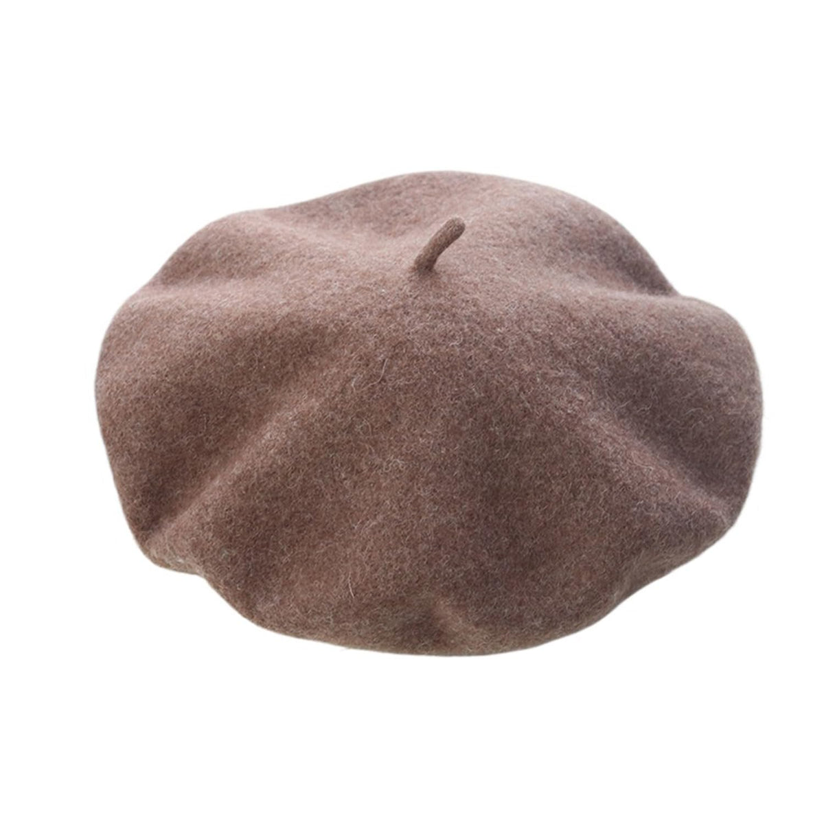 Women French Style Cashmere Beret Hat, Comfortable Stretchy Knitted Cap, Classic Fashion Headwear