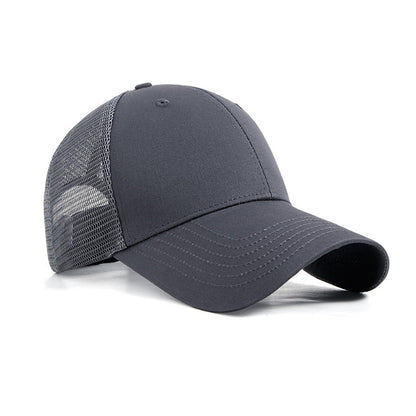 Unisex Adjustable Cotton Mesh Baseball Cap Breathable Summer Hat