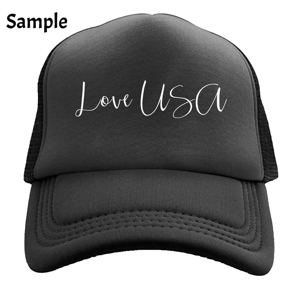 Personalized Picture Text Logo Colorful Unisex Adjustable Trucker Hat Custom Mesh Baseball Cap