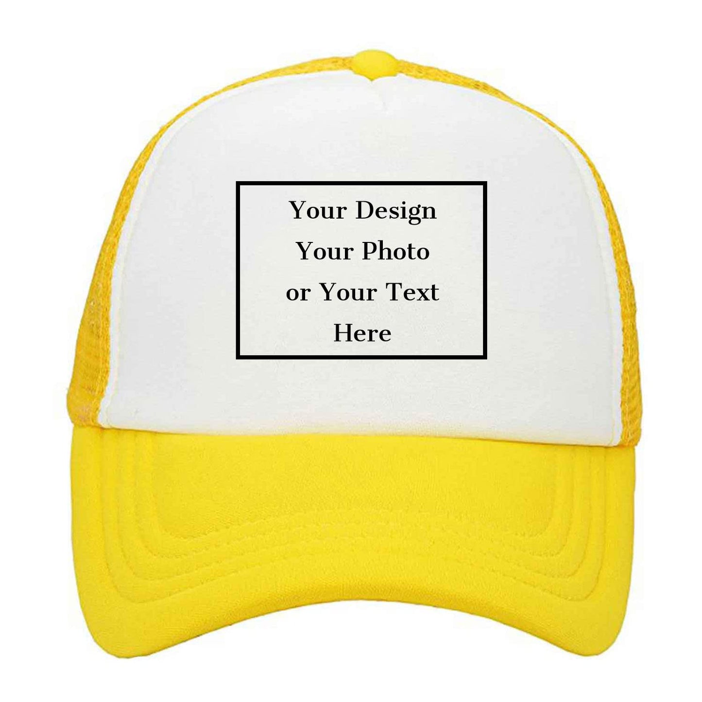 Personalized Picture Text Logo Colorful Unisex Adjustable Trucker Hat Custom Mesh Baseball Cap